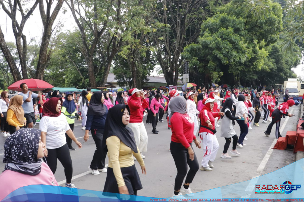 Semarak Kemerdekaan HUT RI ke 80, Polres Langkat Gelar Olahraga Bersama Forkopimda dan Masyarakat
